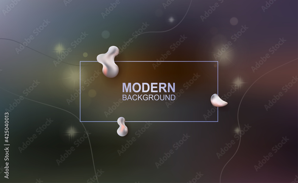 Abstract composition with a gradient, dull highlights, oval light shapes Abstract composition with a gradient, dull highlights, oval light shapes