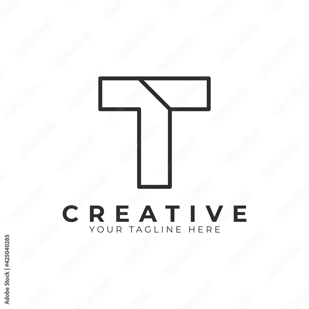 Initial Letter T line logo design. Geometric Line Style. Graphic alphabet symbol. Usable for Business and Branding Logos. Flat Vector Logo Design Ideas Template Element. Eps10 Vector Initial Letter T line logo design. Geometric Line Style. Graphic alphabet symbol. Usable for Business and Branding Logos. Flat Vector Logo Design Ideas Template Element. Eps10 Vector