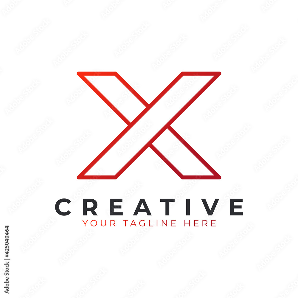Initial Letter X line logo design. Geometric Line Style. Graphic alphabet symbol. Usable for Business and Branding Logos. Flat Vector Logo Design Ideas Template Element. Eps10 Vector Initial Letter X line logo design. Geometric Line Style. Graphic alphabet symbol. Usable for Business and Branding Logos. Flat Vector Logo Design Ideas Template Element. Eps10 Vector