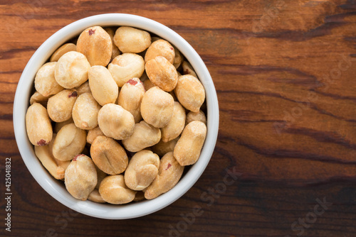 Roasted Peanuts in a Bowl