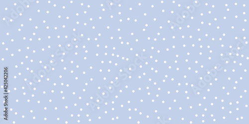Pastel blue abstract pattern, random dots vector background,