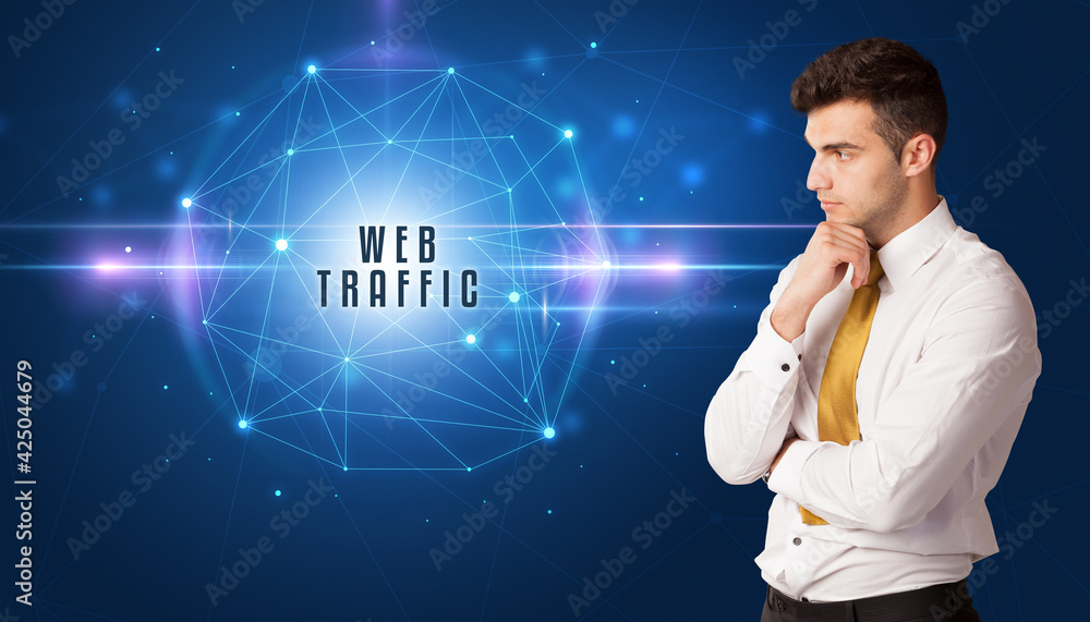 businessman thinking about security concept businessman thinking about security concept
