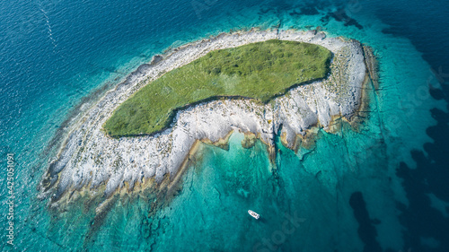 Aerial sea background