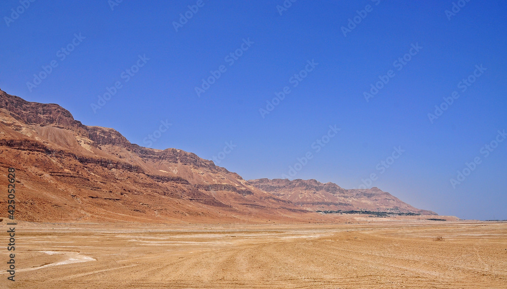 Desert in Dead sea. Israel