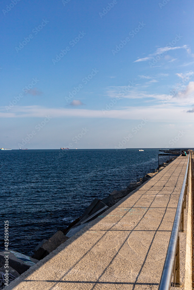 Mirador del Mediterrani, Barceloneta, Barcelona, Catalunza, Spain Mirador del Mediterrani, Barceloneta, Barcelona, Catalunza, Spain
