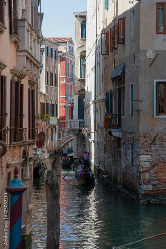  June 2020, Venice with its gondolas and its canals 