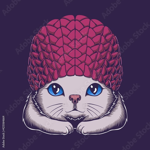 Baby cat vector illustration