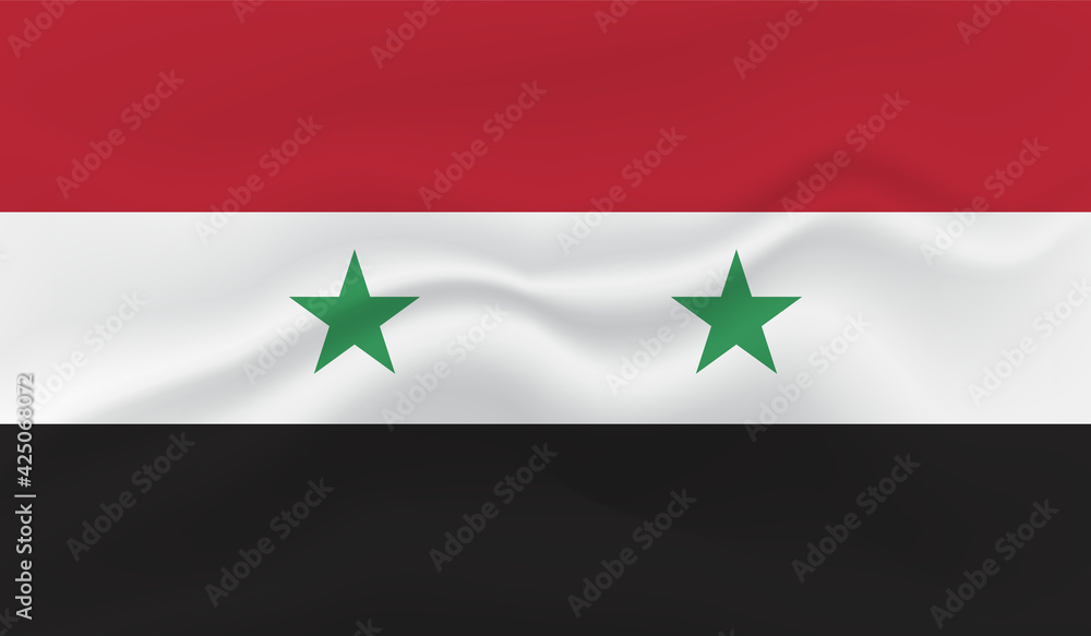 Grunge Syria flag. Syria flag with waving grunge texture. Grunge Syria flag. Syria flag with waving grunge texture.