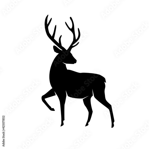Silhouette of a deer