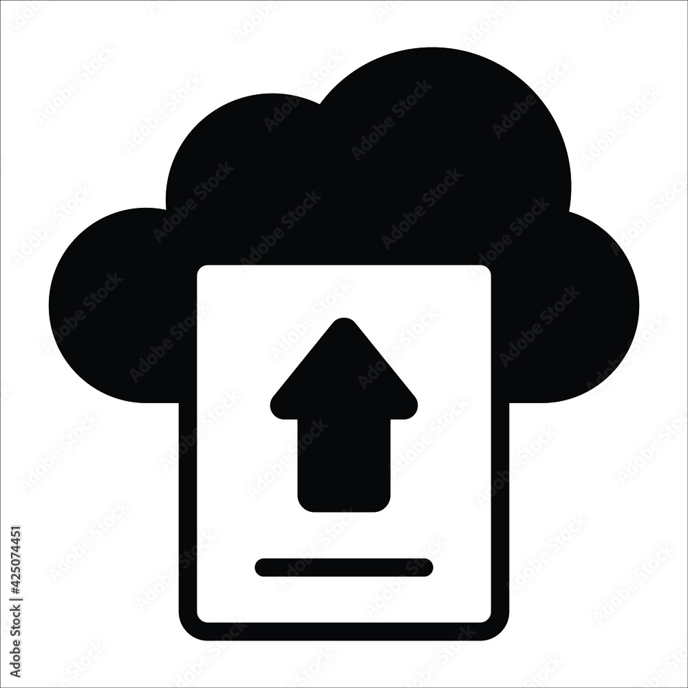 date cloud black filled icon modern illustration date cloud black filled icon modern illustration