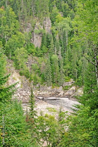 Desbiens, Quebec; Canada- june 25 2018 : Park du Trou de la Fee photo