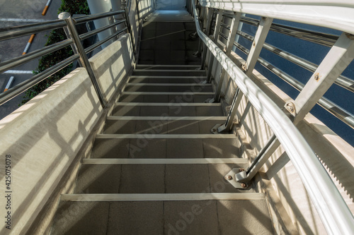 walkway stairs outdoor and background photo stock