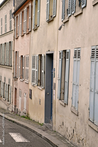 Mantes la Jolie, France - june 13 2018 : city in summer photo