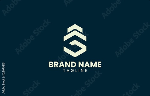 Letter G Building Real Estate Logo Design Vector Template