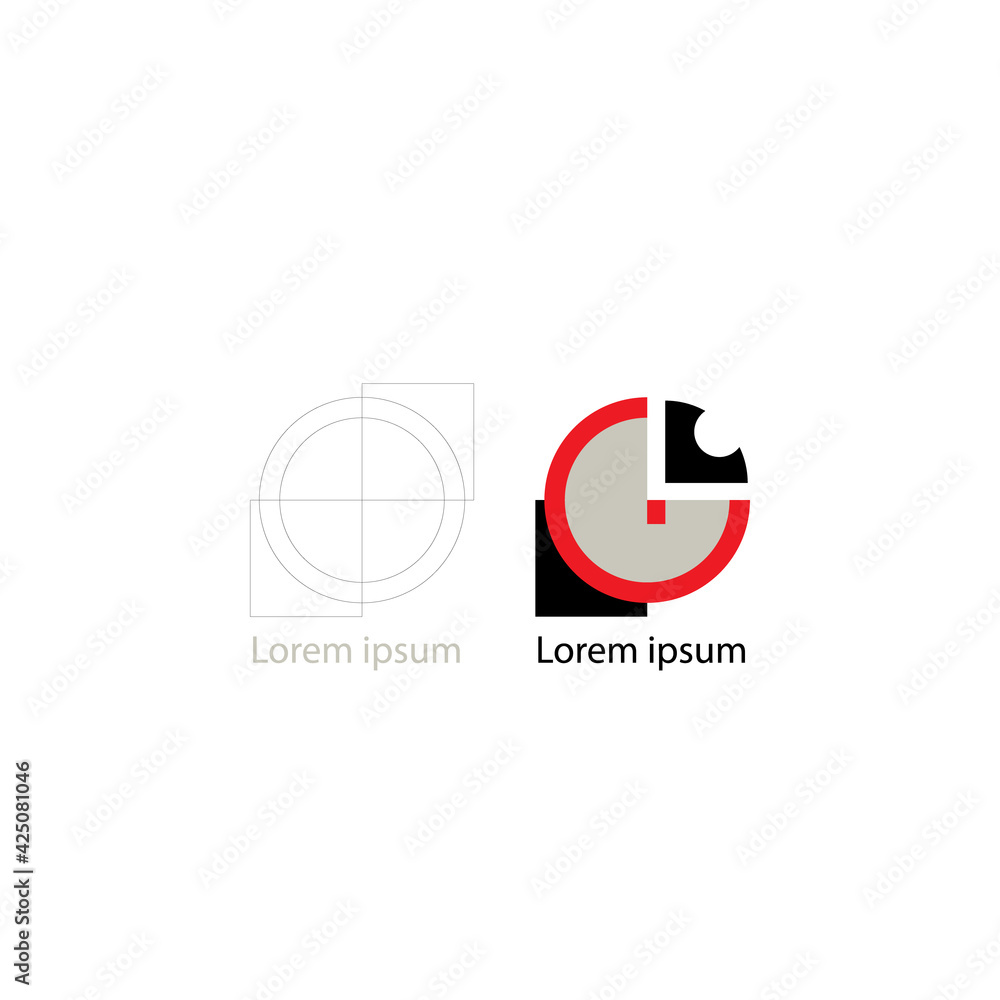 LG-abstract-logo design template for use any business purpose LG-abstract-logo design template for use any business purpose
