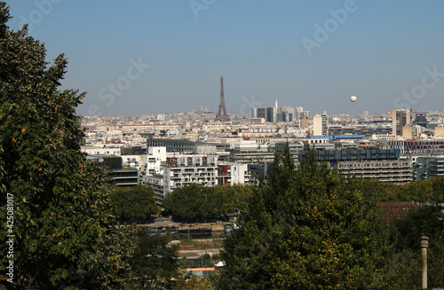 Paris - Boulogne Billancourt depuis la Terrasse du Domaine de Saint Cloud