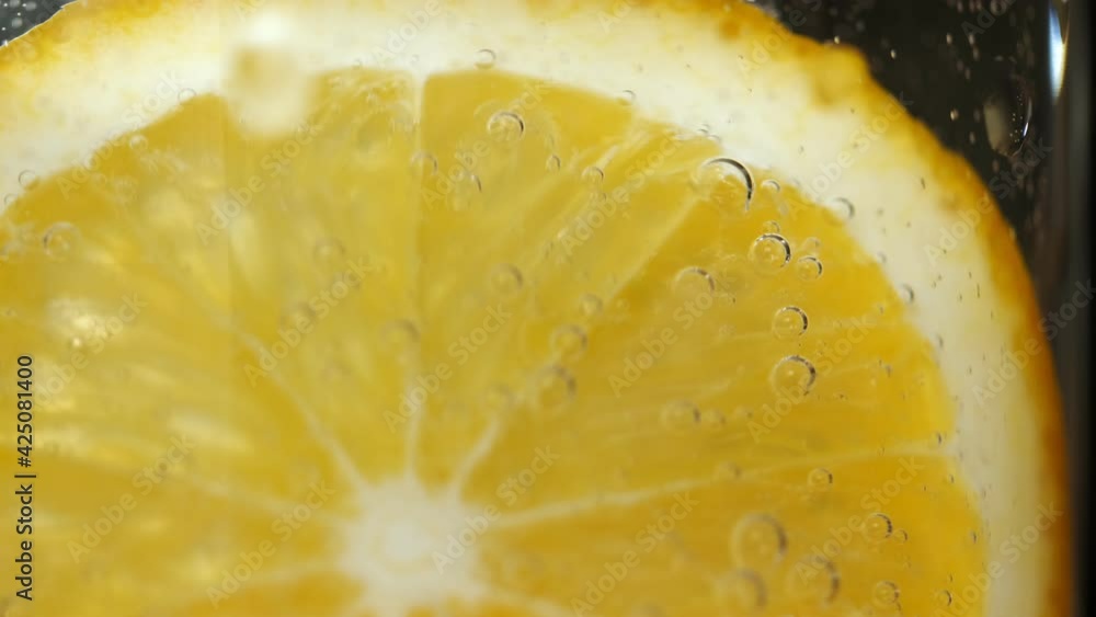 Refreshing soft drink Lemon and orange sparkling water Refreshing soft drink Lemon and orange sparkling water