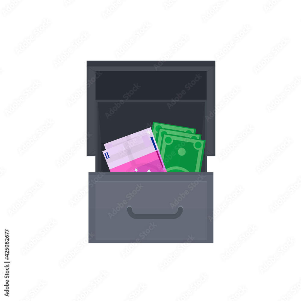 Exchange of money. Money exchanger, vector illustration Exchange of money. Money exchanger, vector illustration