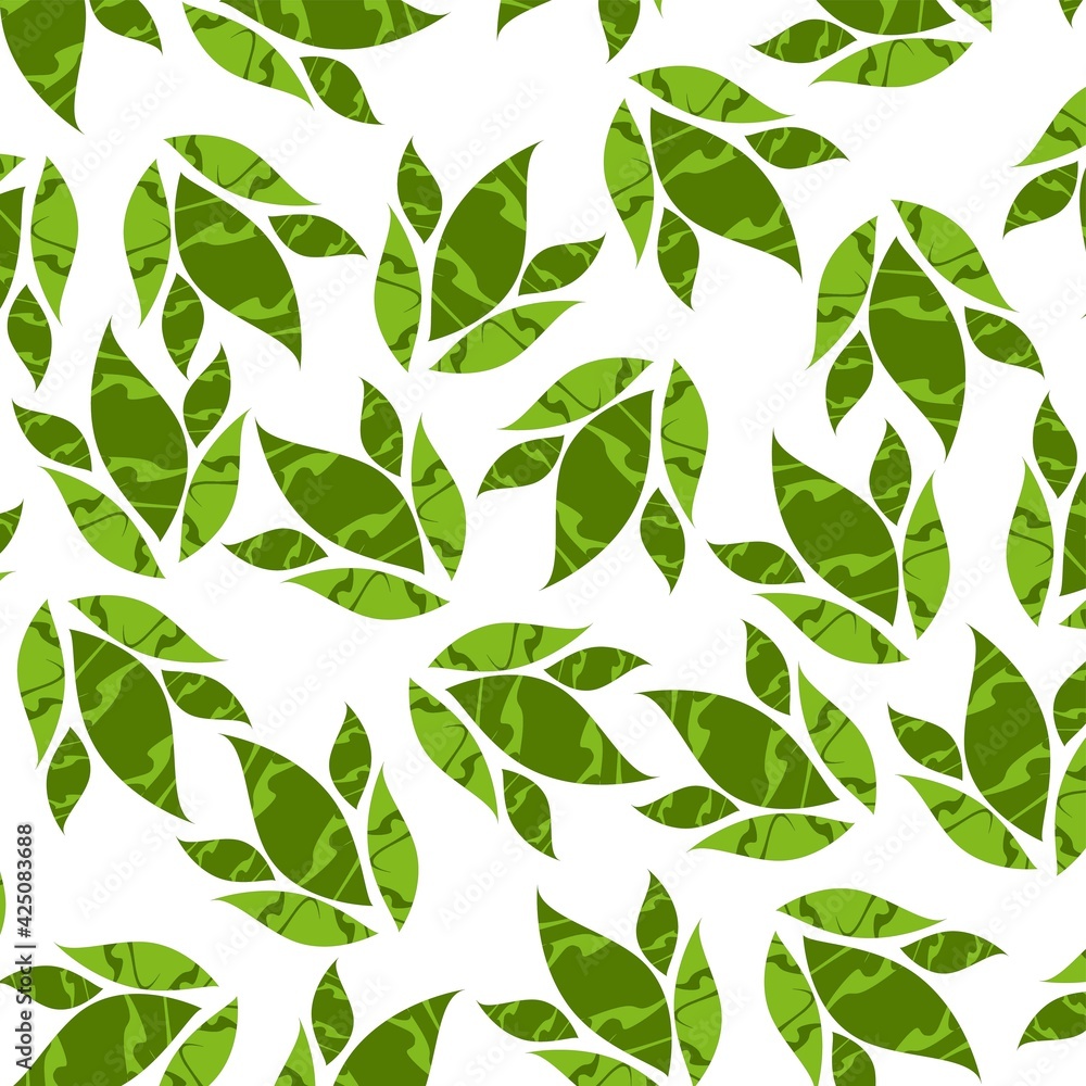 Print pattern flowers and leaves Print pattern flowers and leaves
