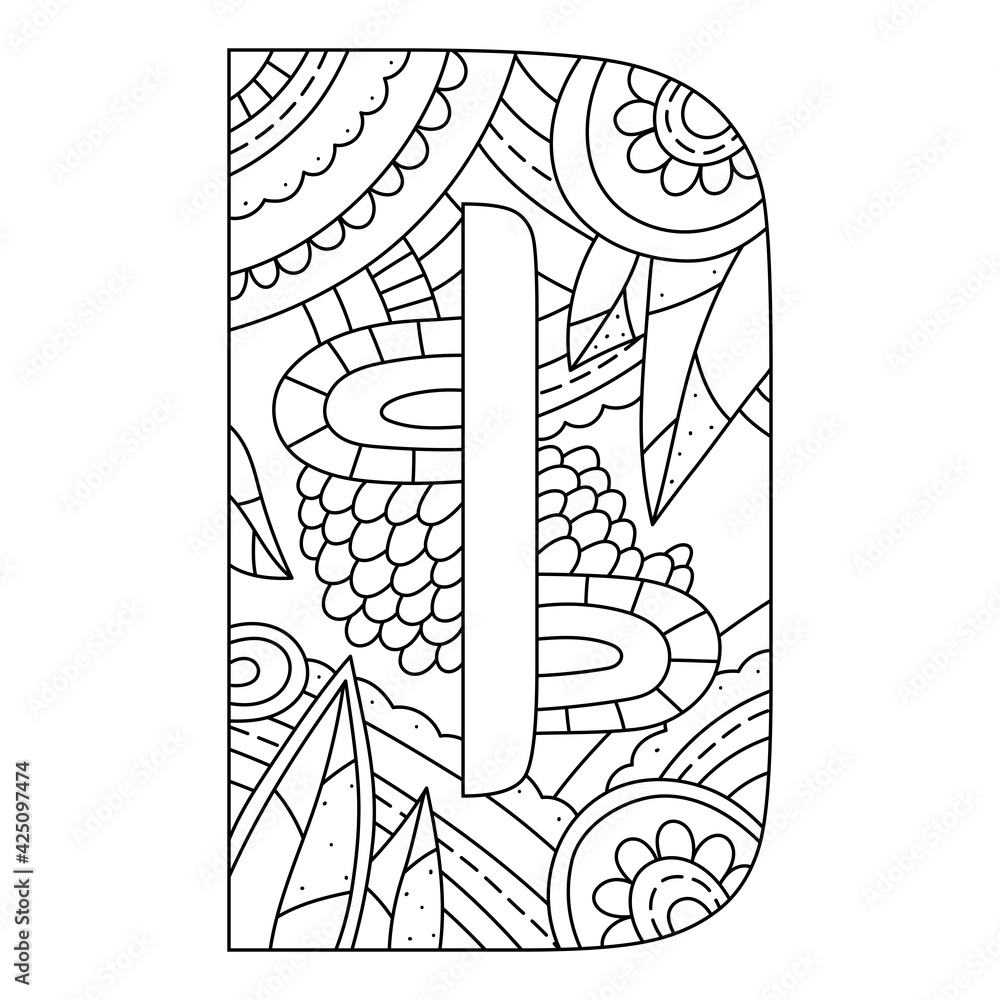 capital letter i coloring pages