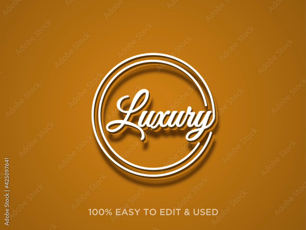 Luxury text effect template Luxury text effect template