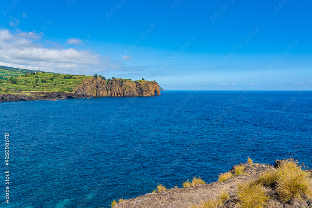 Elephant Rock at the beautiful island of Sao Miguel, Azores, Portugal.