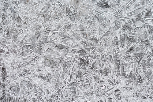 Closeup macro background of ice