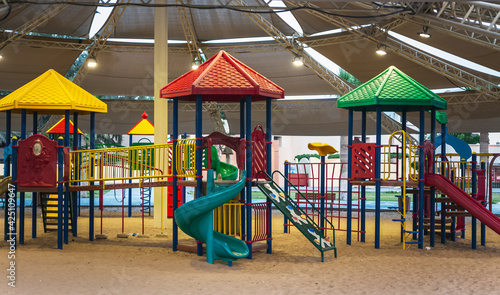 Children play area in Khobar Corniche park in Saudi Arabia.