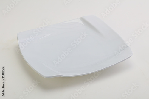 White proclean plate for serving