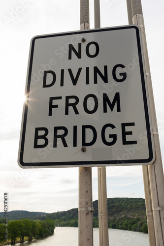 Pennybacker bridge sign