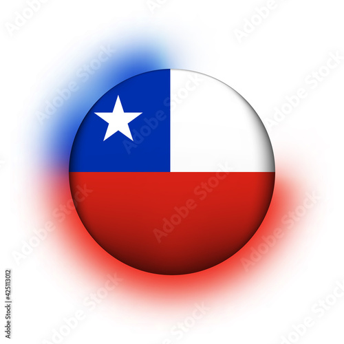 Glass light ball with flag of Chile. Round sphere, template icon. Chilean national symbol. Glossy realistic ball, 3D abstract vector illustration highlighted on a white background. Big bubble Free Download Glass light ball with flag of Chile. Round sphere, template icon. Chilean national symbol. Glossy realistic ball, 3D abstract vector illustration highlighted on a white background. Big bubble - GFXLoad