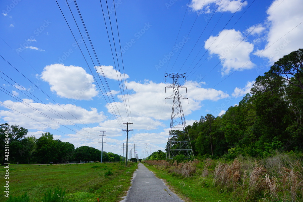 High voltage electric power line	

