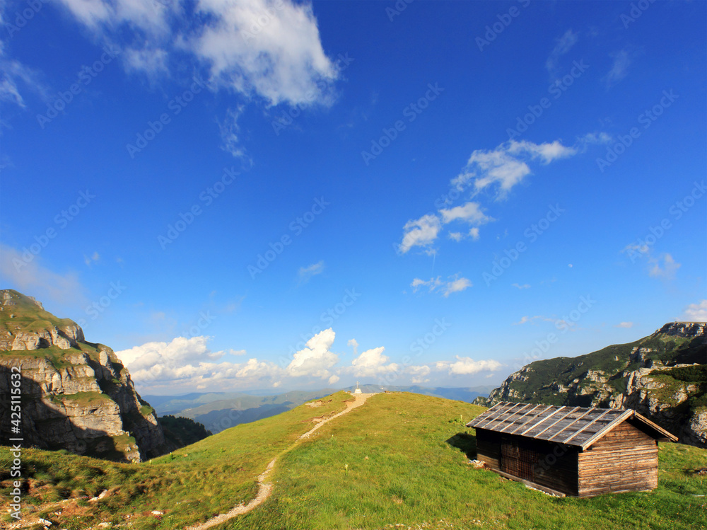 Caraiman chalet in Bucegi Mountain, Carpathians, Romania, Europe