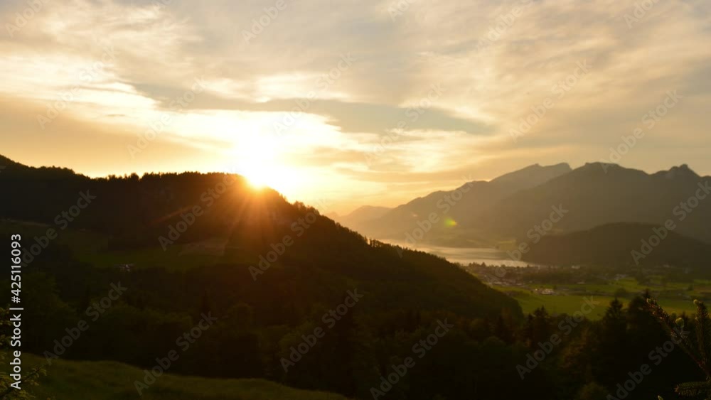 Timelapse image of sunset at countryside landscape. Timelapse image of sunset at countryside landscape.