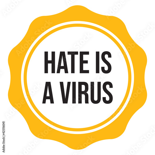 STOP ASIAN HATE  vector sticker sign