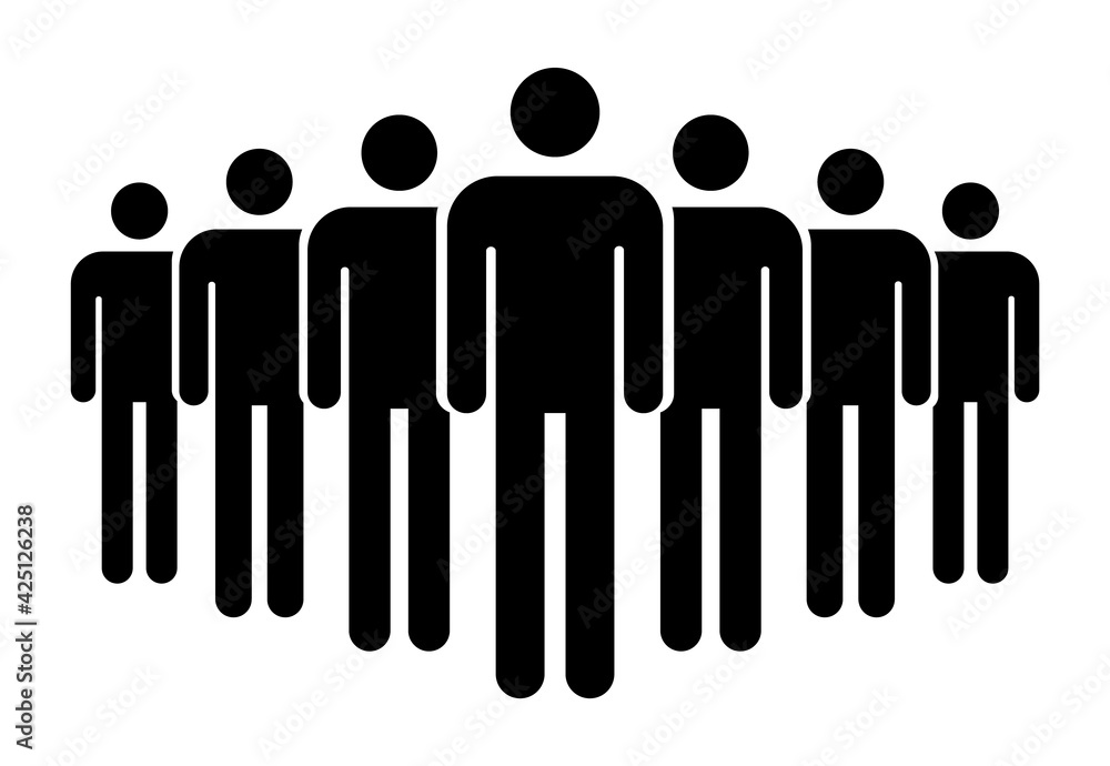 Grouping people flat icon isolated on white background. Teamwork symbol. Community vector illustration Grouping people flat icon isolated on white background. Teamwork symbol. Community vector illustration