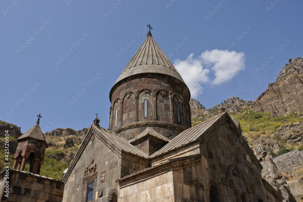 Surp Astvatsatsin Church (Holy Mother of God Church) within the walls of Geghard Monastery (Monastery of the Spear), Garni, Armenia