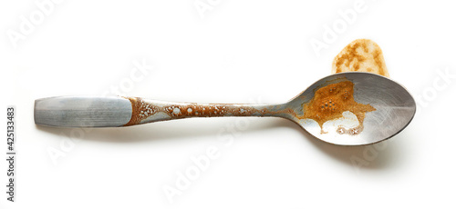 dirty coffee spoon