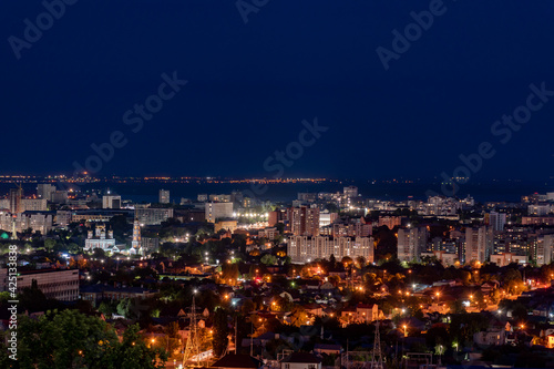 aerial night city view in summer © welcomeinside