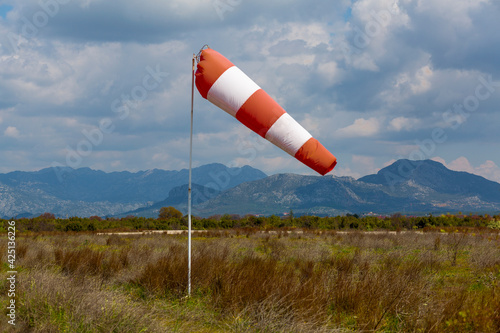 Windsock (wind suit), for determining the direction and speed of the wind. Indispensable equipment of open areas, take-off or landing areas