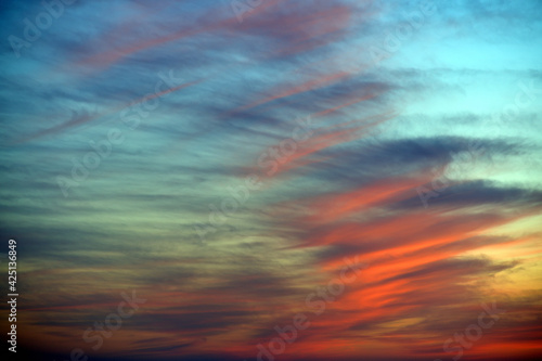 Beautiful Dramatic Sky at Sunset photo