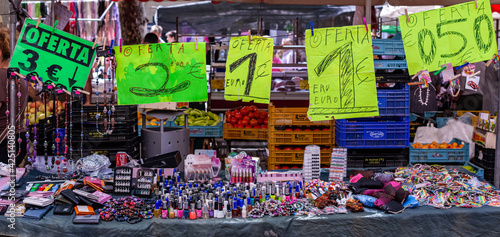 weekly market in sa pobla, mallorca, spain photo