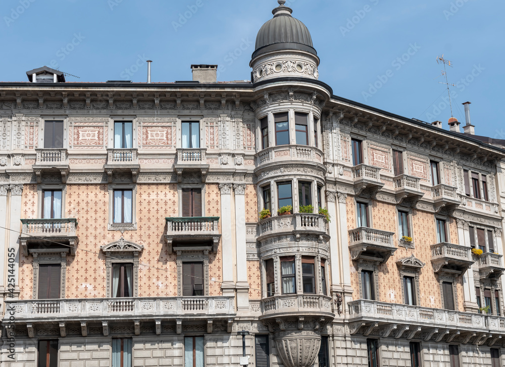 Historic building in the Corso Buenos Aires area, Milan