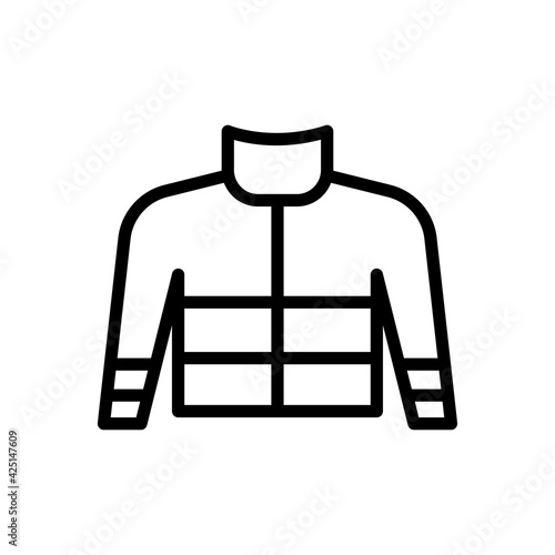 Jacket icon line style vector