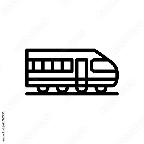 train icon solid style vector for your web, mobile app logo UI design