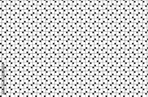 Patr  n de cuadrados blancos con esquina cuadrada negra alternados
