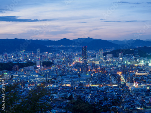広島　夜景　都市景観