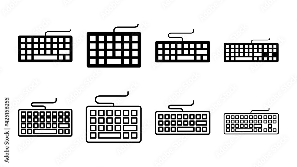 Keyboard icon set. keyboard vector symbol Keyboard icon set. keyboard vector symbol