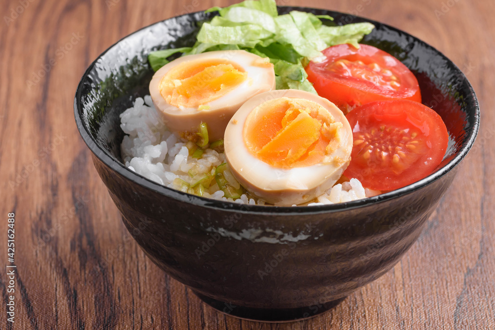 煮卵のどんぶり 煮卵のどんぶり
