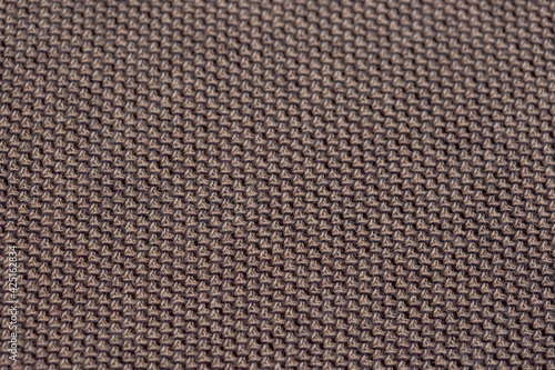 Close-up texture of a knitted fabric of a factory-made